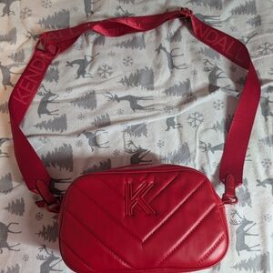 Red Quilted Crossbody Bag